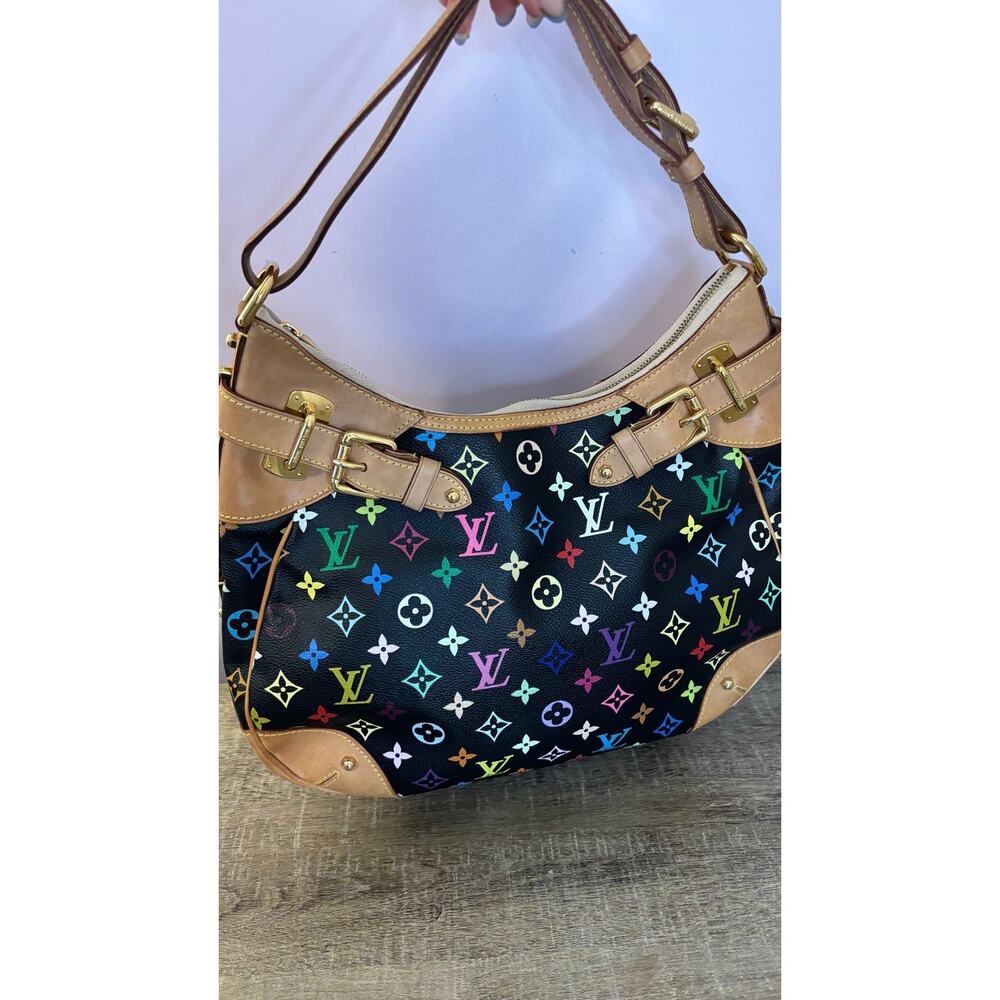 🖤SOLD🖤 Louis Vuitton Black Multicolor Y2K Greta Shoulder Bag - Picture 2 of 8